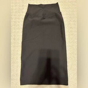 Black Reve Crossover Pencil skirt
